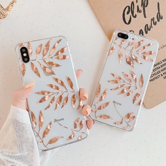 2/$12 NEW iPhone X Leaf Cases - Picture 1 of 5